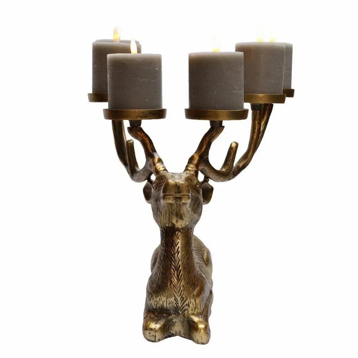 Maloca aged brass