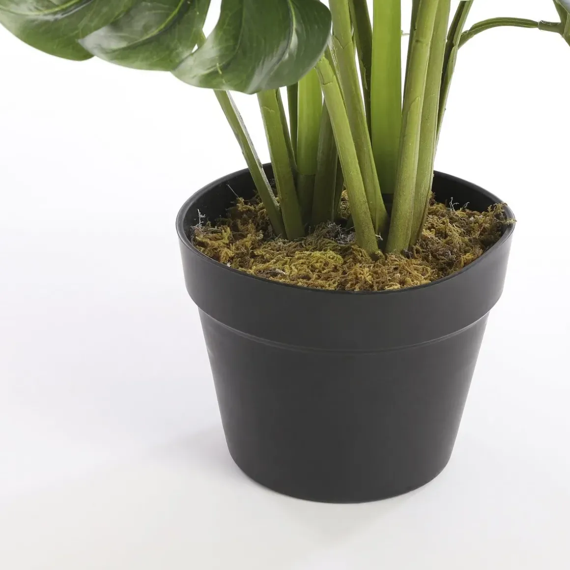 Monstera Kunstplant – H60 x Ø80 cm – Groen