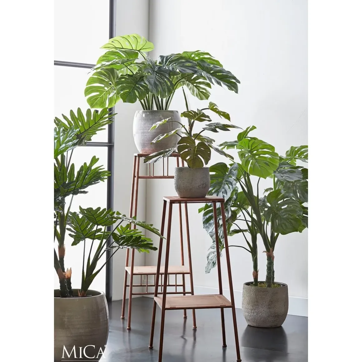 Monstera Kunstplant – H100 x Ø75 cm – Groen