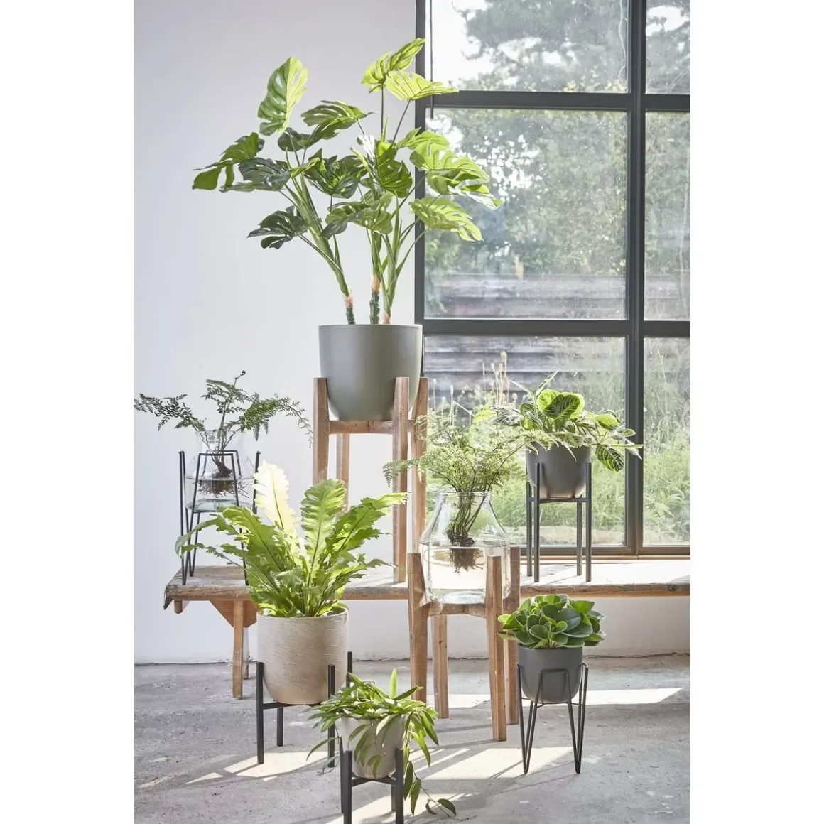Monstera Kunstplant – H100 x Ø75 cm – Groen