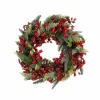 Norah Kerstkrans met Dennenappels – H13 x Ø50 cm – Rood