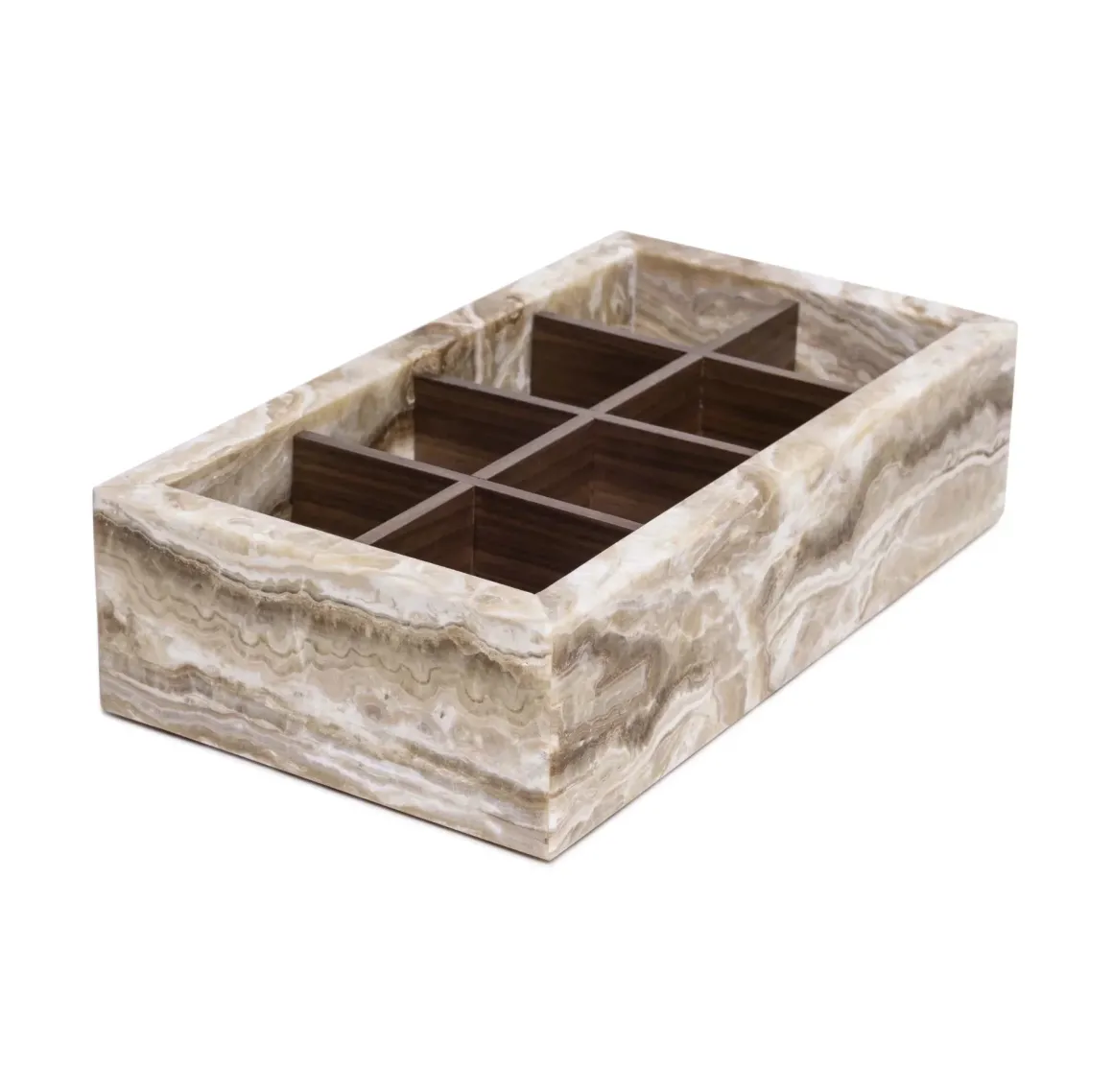 Onyx opbergdoos theedoos organizer mooisa 32,5×17,5x8cm