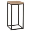 Oskar Plantentafel – L30 x B30 x H62 cm – Hout, Metaal – Zwart