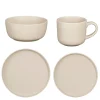 Ozzu Serviesset 4 Persoons – Steengoed – Taupe