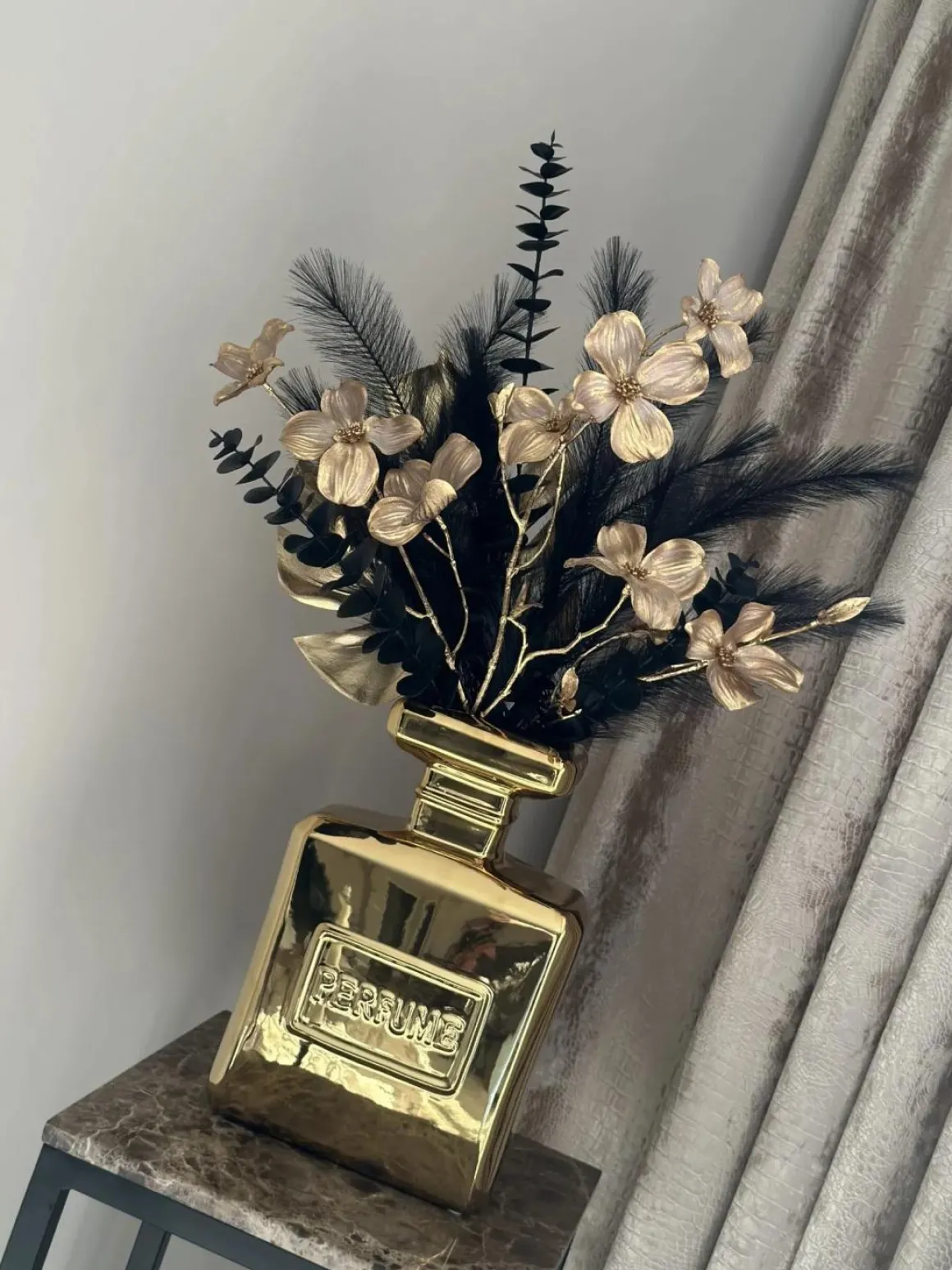 Parfum vaas goud 20x9x30cm
