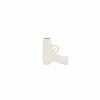 Pistool vaas beige wit S 12x5x12cm