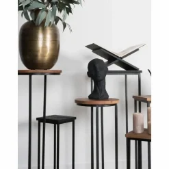 Plantentafels Sam Rond – Set van 3 – Bruin Mangohout