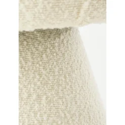 Poef off white beige 46 x 49 cm