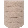 Poef Rosa Beige 53 x ø43 cm