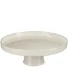 Racco Taartplateau – H11 x Ø28 cm – Steengoed – Off White