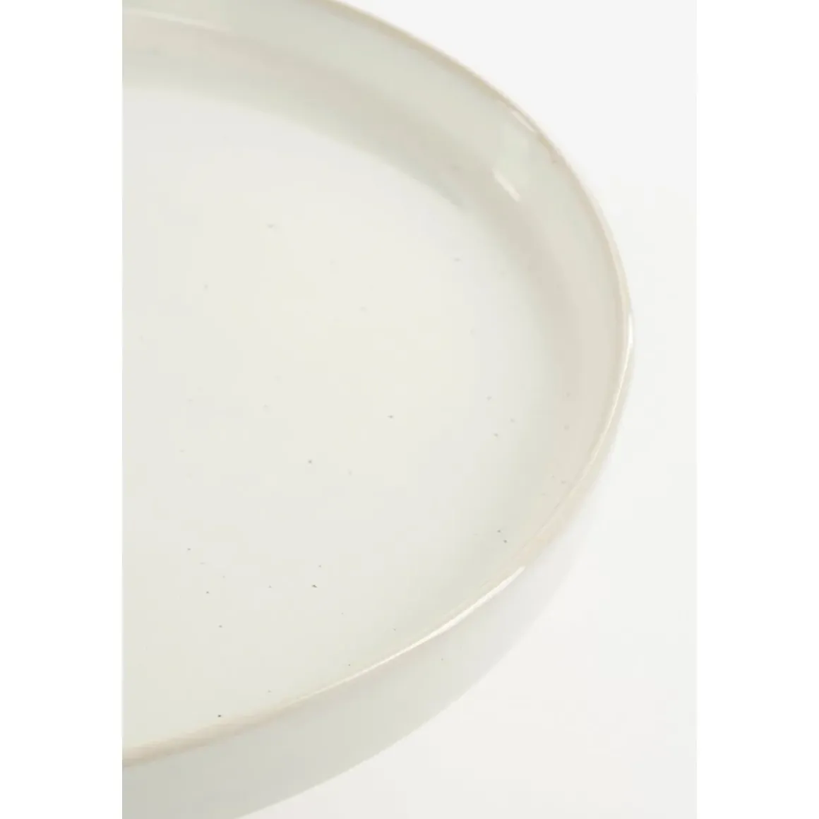 Racco Taartplateau – H11 x Ø28 cm – Steengoed – Off White