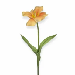 Real touch oranje open tulp – 48 cm