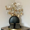 Salontafel decoratie set met waxinelichthouders goud zwart