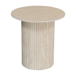 Salontafel Travertin Keramiek – Japandi Interieur Ø50 cm Pole to Pole