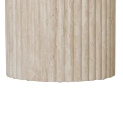 Salontafel Travertin Keramiek – Japandi Interieur Ø50 cm Pole to Pole