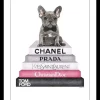 Schilderij poster met zwarte lijst bulldog pup 40x50cm