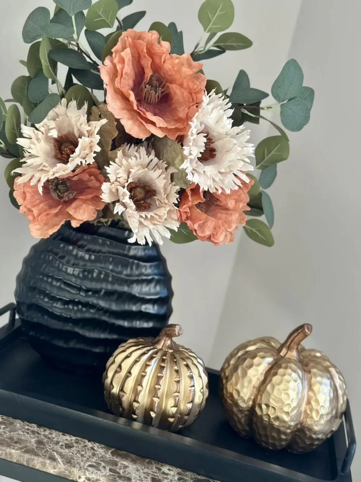 Tafeldecoratie set zwart oranje herfst