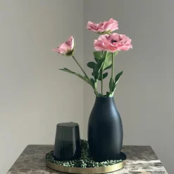 Tafel decoratie set zwart roze