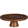 Tallo Taartplateau – H10 x Ø30 cm – 100% FSC Mangohout – Donkerbruin