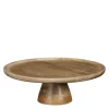 Tallo Taartplateau – H10 x Ø30 cm – 100% FSC Mangohout – Lichtbruin