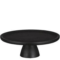 Tallo Taartplateau – H10 x Ø30 cm – 100% FSC Mangohout – Zwart