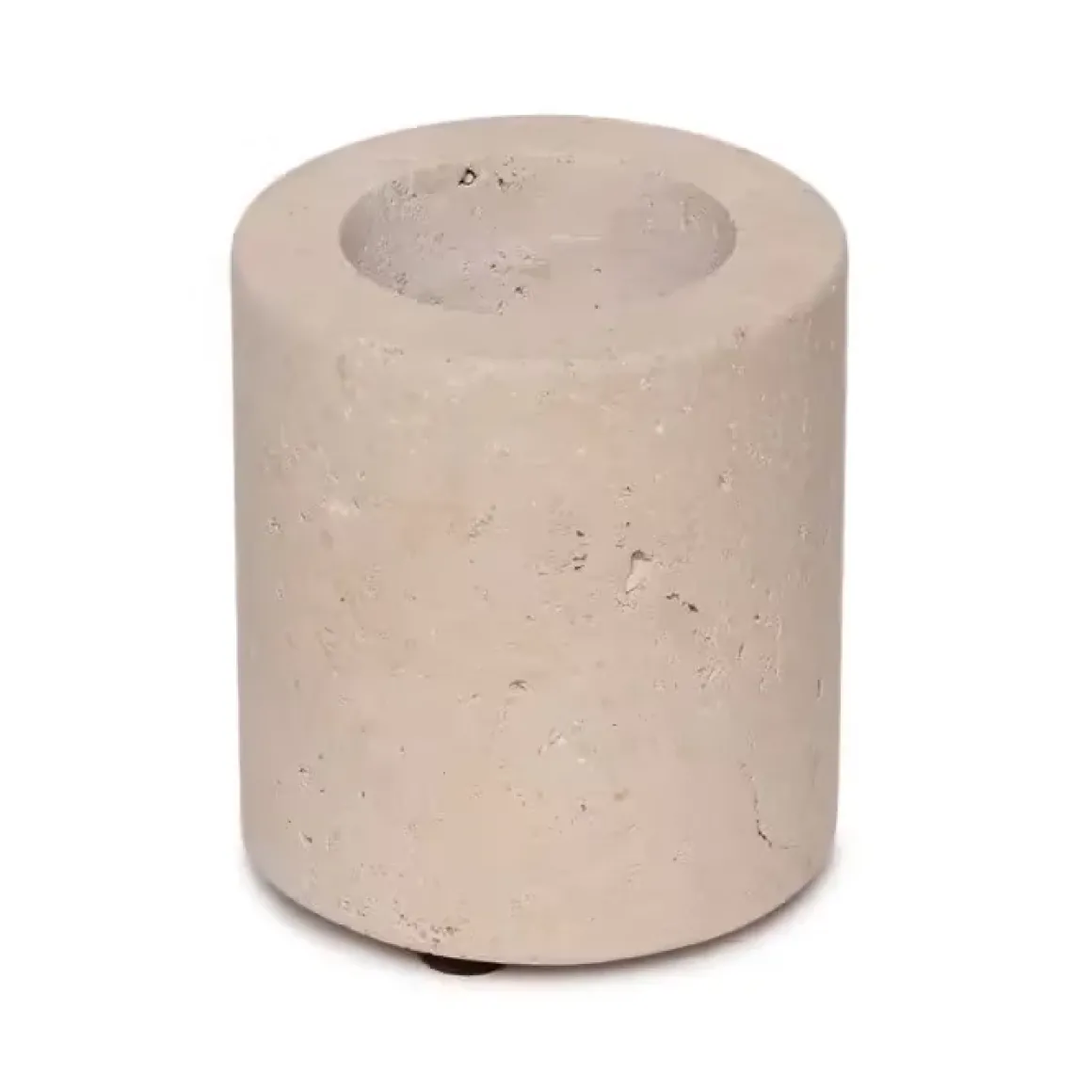 Travertine waxinelichthouder M Ø6x7cm