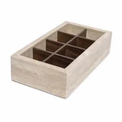 Travertin opbergdoos theedoos organizer mooisa 32,5×17,5x8cm