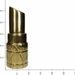 Vaas Lipstick Goud 10x10x27cm