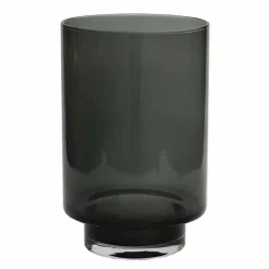 Vase the world | Kaarshouder Thames XS smoke grey Ø14 x H21 cm