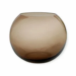 Vase the world | Vaas Windlicht Zambezi m taupe Ø25 x H20,5 cm