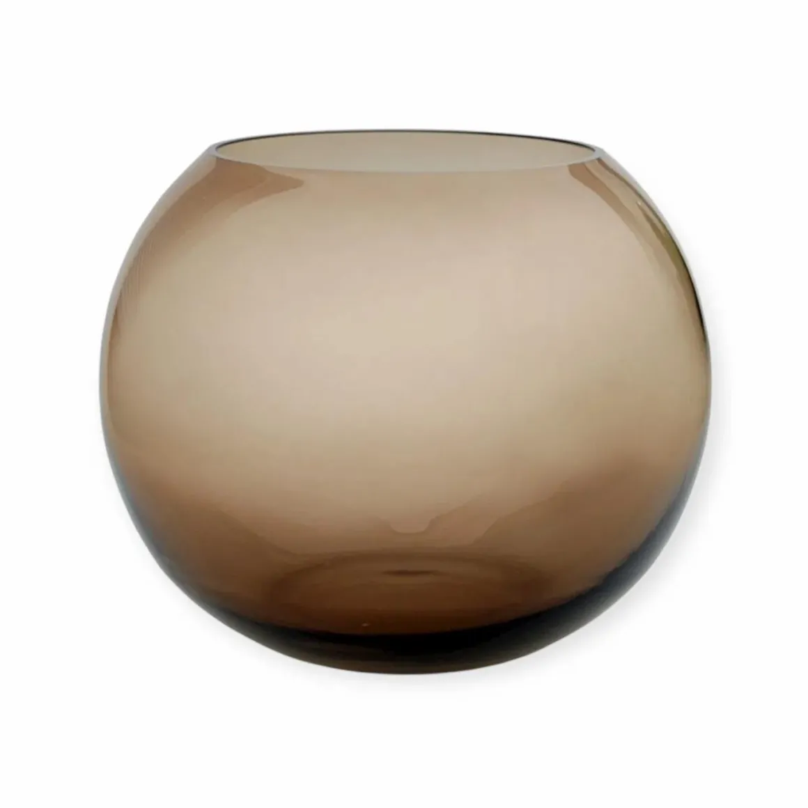 Vase the world | Vaas Windlicht Zambezi m taupe Ø25 x H20,5 cm