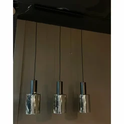 Velma Hanglamp zwart smoke glas