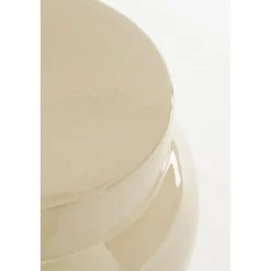 Vendi Bijzettafel – H40 x Ø35 cm – Keramiek – Crème