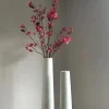 Vensterbank decoratie set japandi beige + takken fuchsia