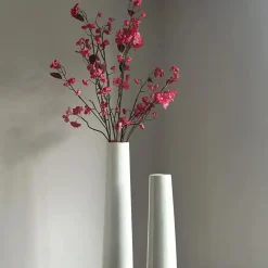 Vensterbank decoratie set japandi beige + takken fuchsia