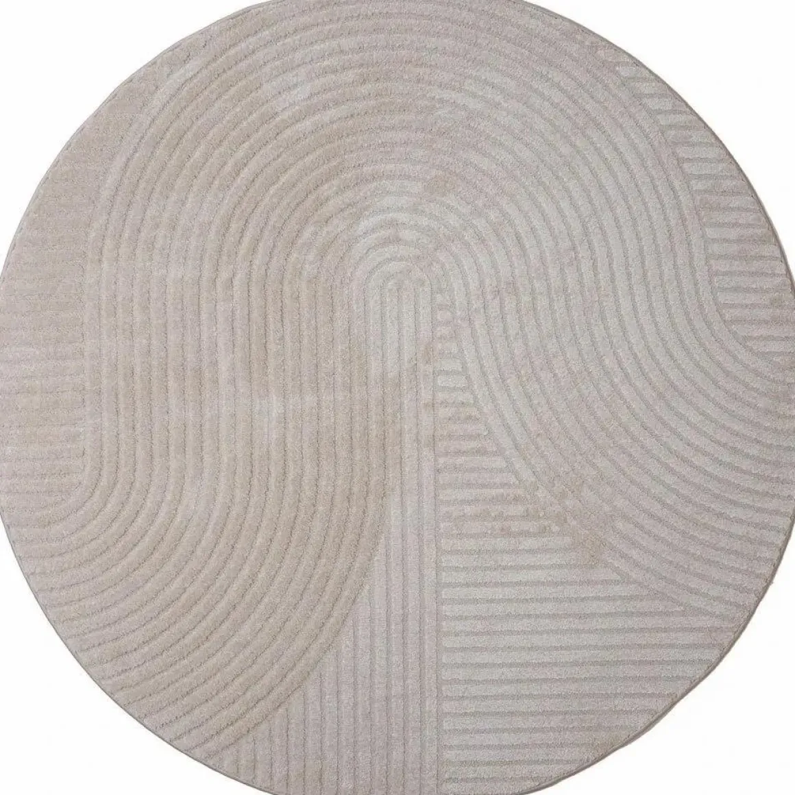 Vloerkleed Ella Beige Rond ø280 cm