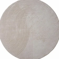 Vloerkleed Ella Beige Rond ø240 cm
