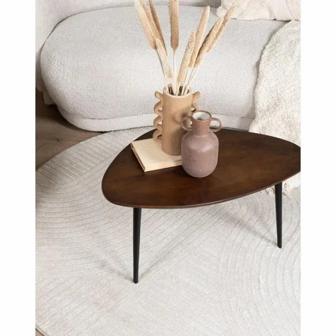 Vloerkleed Ella Beige Rond ø200 cm