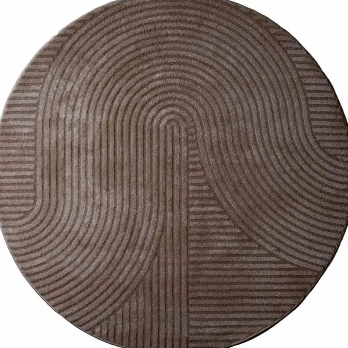 Vloerkleed Ella Brown Rond ø160 cm