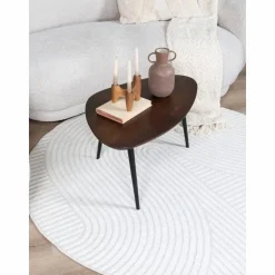 Vloerkleed Ella Cream Rond ø200 cm