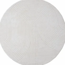Vloerkleed Ella Cream Rond ø240 cm