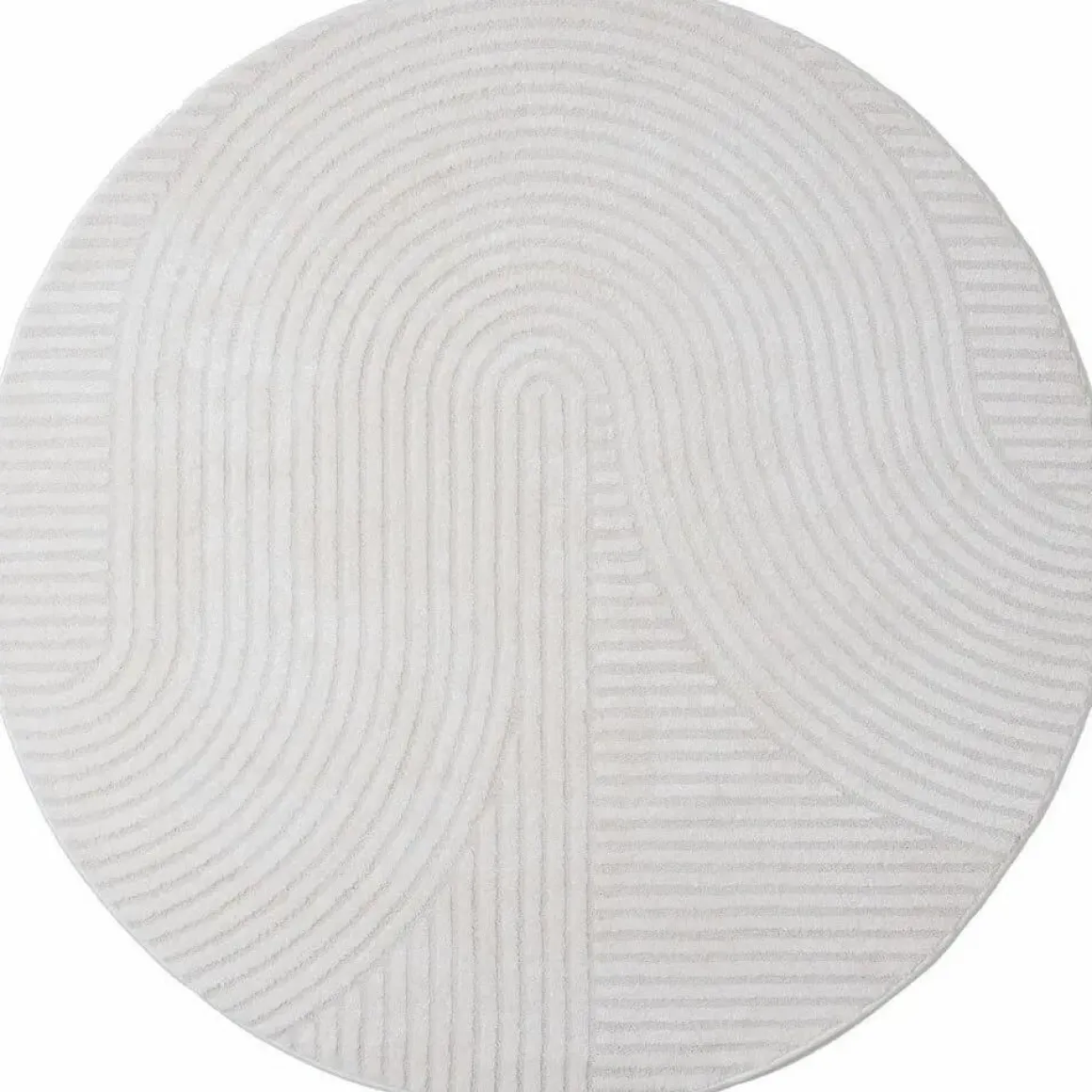Vloerkleed Ella Cream Rond ø240 cm