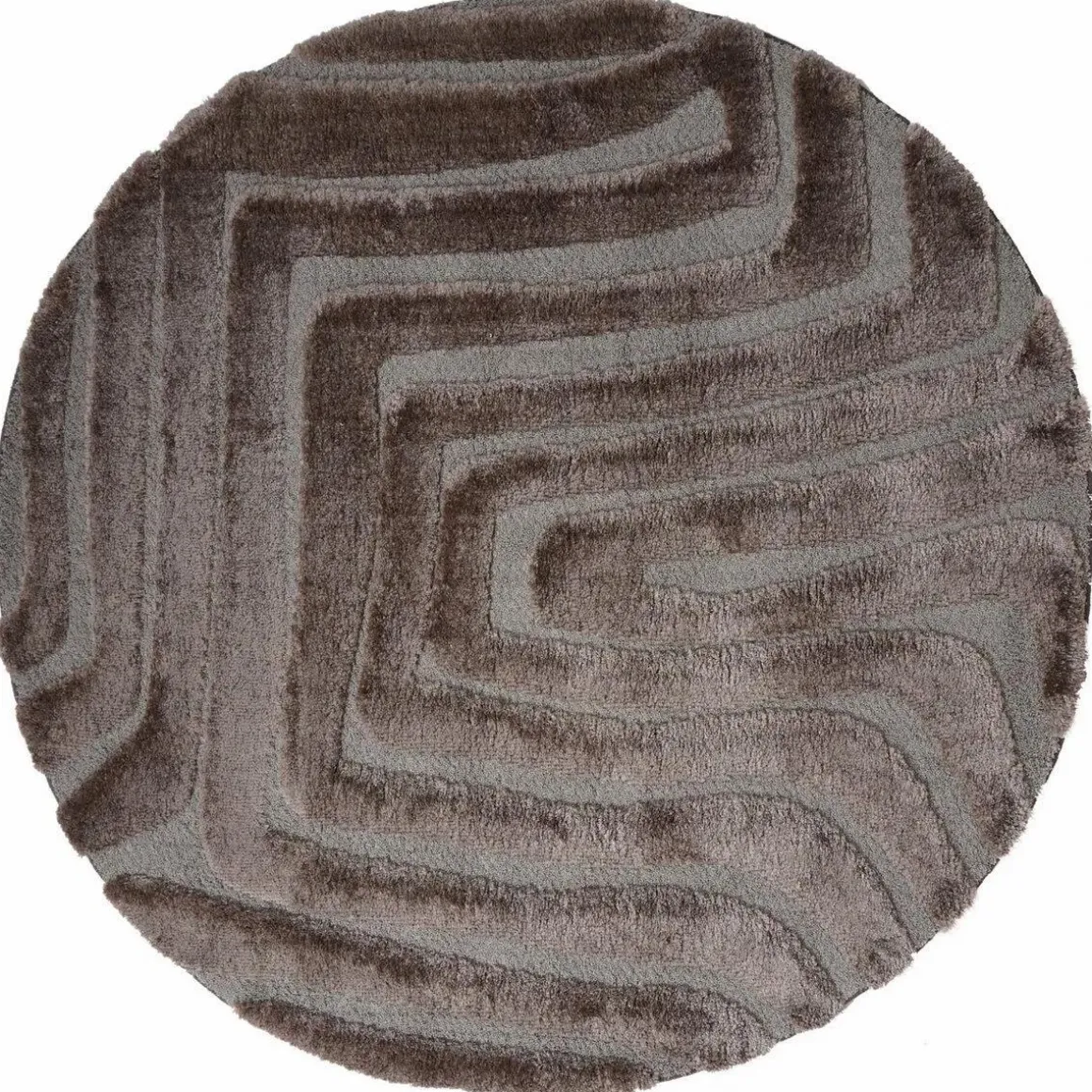 Vloerkleed Lima Bruin Rond ø160 cm