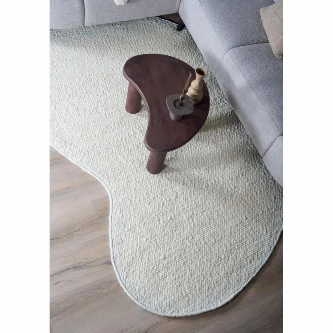 Vloerkleed Stone White – Organisch 160 x 230 cm