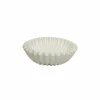 Wave plisse schaal- Keramiek- Wit- 29,5×29,5x9cm