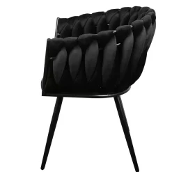 Wave stoel zwart (Set van 2)