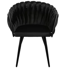 Wave stoel zwart (Set van 2)
