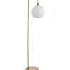 Xandy staande vloerlamp wit goud chique