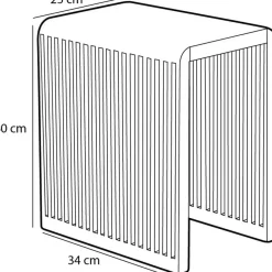 Yonker Bijzettafel – Set van 3 – L44 x B34 x H50 cm – Gerecycled Hout – Bruin
