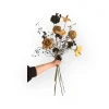 zijden bloem boeket zwart goud